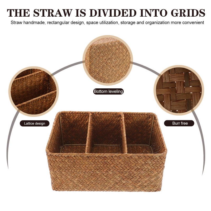 Storage Bins with 3 Compartments, Organize Your Space Efficiently, Sturdy Construction - Image 4