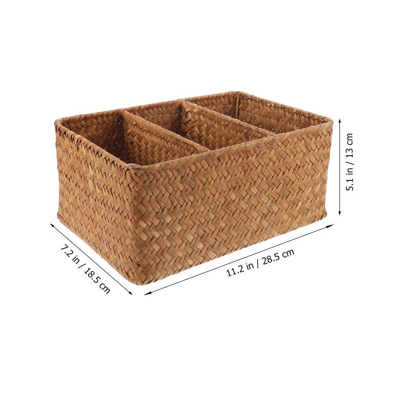 Storage Bins with 3 Compartments, Organize Your Space Efficiently, Sturdy Construction - Image 2
