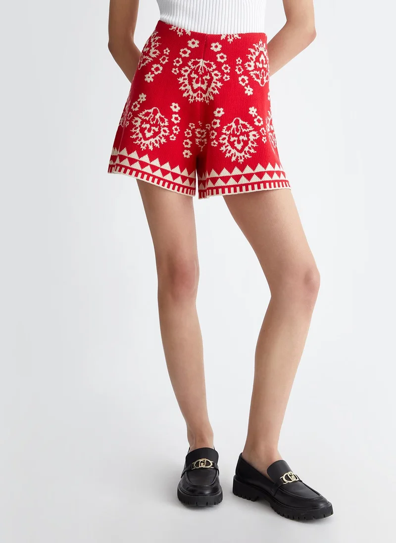 Liu Jo Jacquard knit shorts