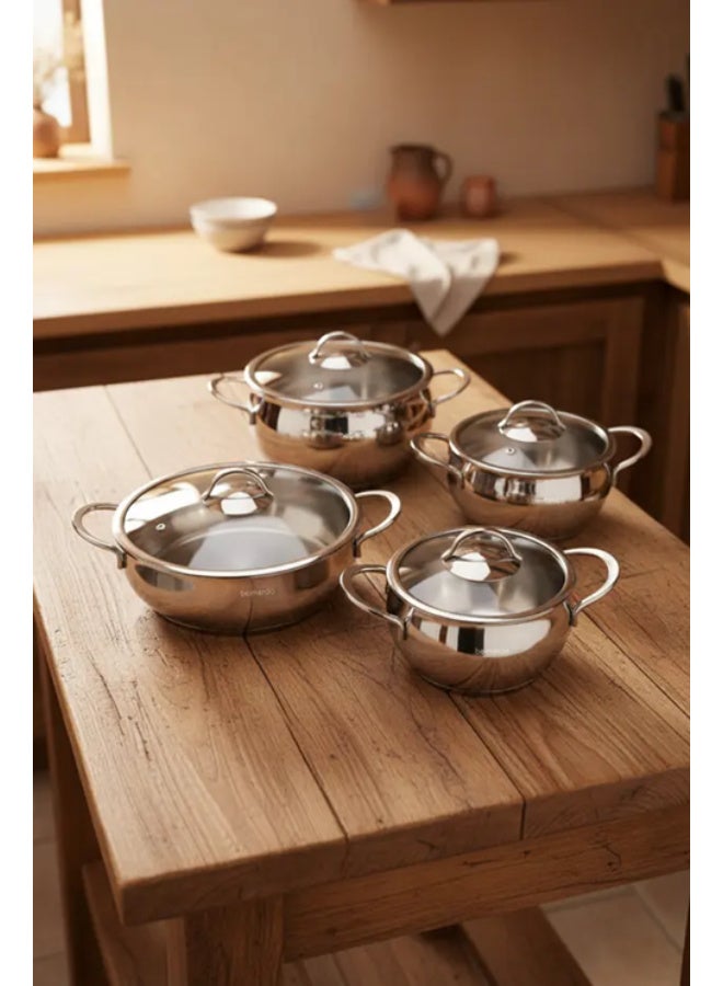 Bernardo Induction Base 8-Piece Cookware Set (Made in Turkey) - Image 4