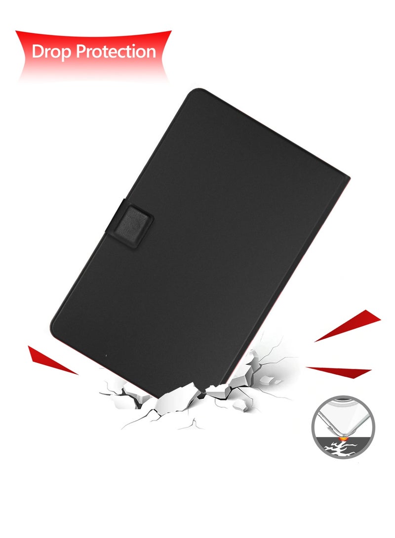 جيماكس غلاف حقيبة flip مع إغلاق مغناطيسي من الجلد الصناعي لجهاز Xiaomi Redmi Pad 2 2025 (11.0 بوصة) - أسود - Image 4