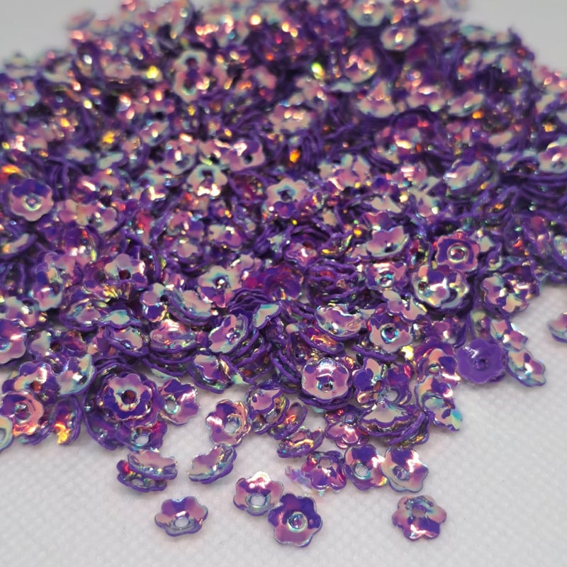 20 جرام من لؤلؤات زهور اللافندر 6 مم من PVC للحرف اليدوية والزينة وإكسسوارات الملابس النسائية وأعمال التطريز Aari - Image 3