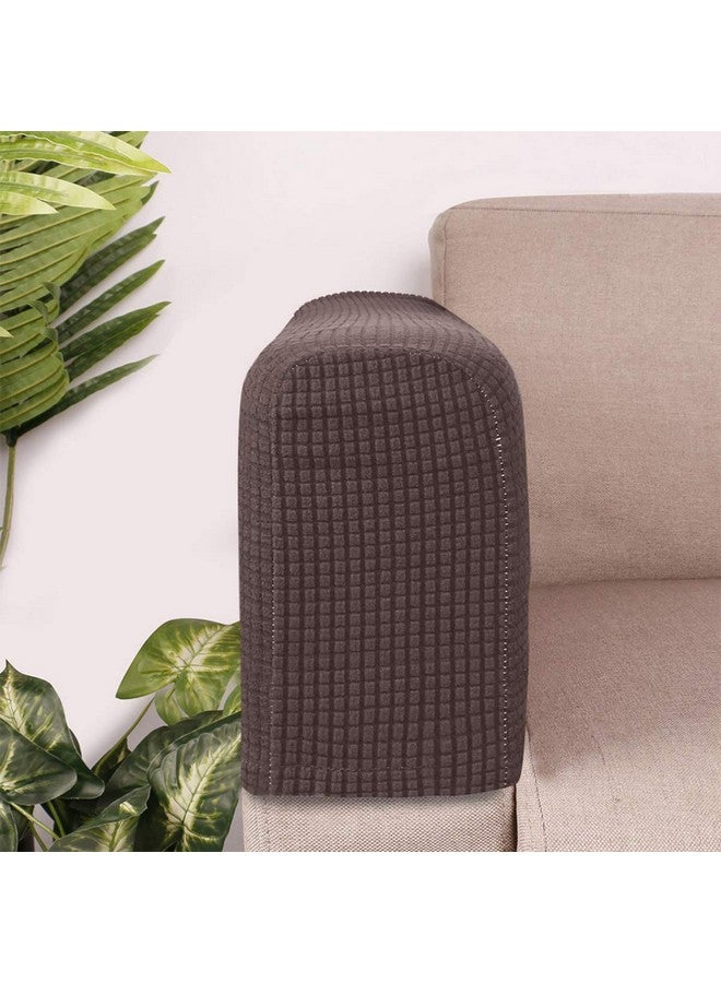 BESPORTBLE BESPORTBLE 2Pcs Sofa Arm Covers Stretch Couch Arm Covers Chair Arm Protectors Sofa Armchair Slipcovers for Recliner Sofa Chairs (Dark Coffee) - Image 2