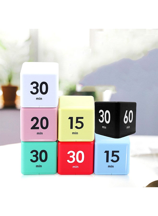 Cube Timers Time Management and Countdown Settings with Gravity Sensor Flip Timer 2.6 Inch Kids Timer 15-20-30-60 Minutes for Studying Cooking Reading Exercise  - Image 3