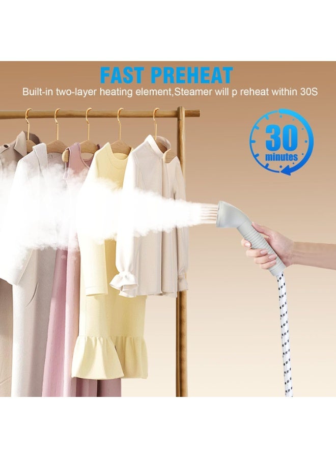 MOSH 2000W Garment Steamer Vertical & Handheld – 1.6L Water Tank, 11 Steam Modes, Smart Temperature Control, Adjustable Height & 180° Flat Ironing - Image 4