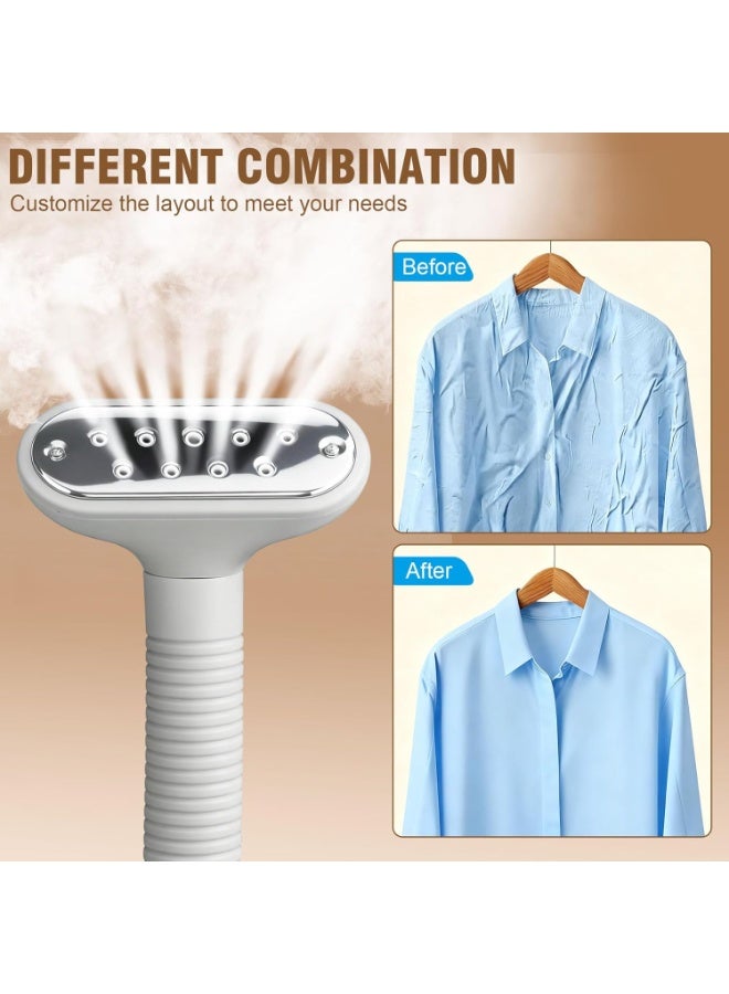 MOSH 2000W Garment Steamer Vertical & Handheld – 1.6L Water Tank, 11 Steam Modes, Smart Temperature Control, Adjustable Height & 180° Flat Ironing - Image 2