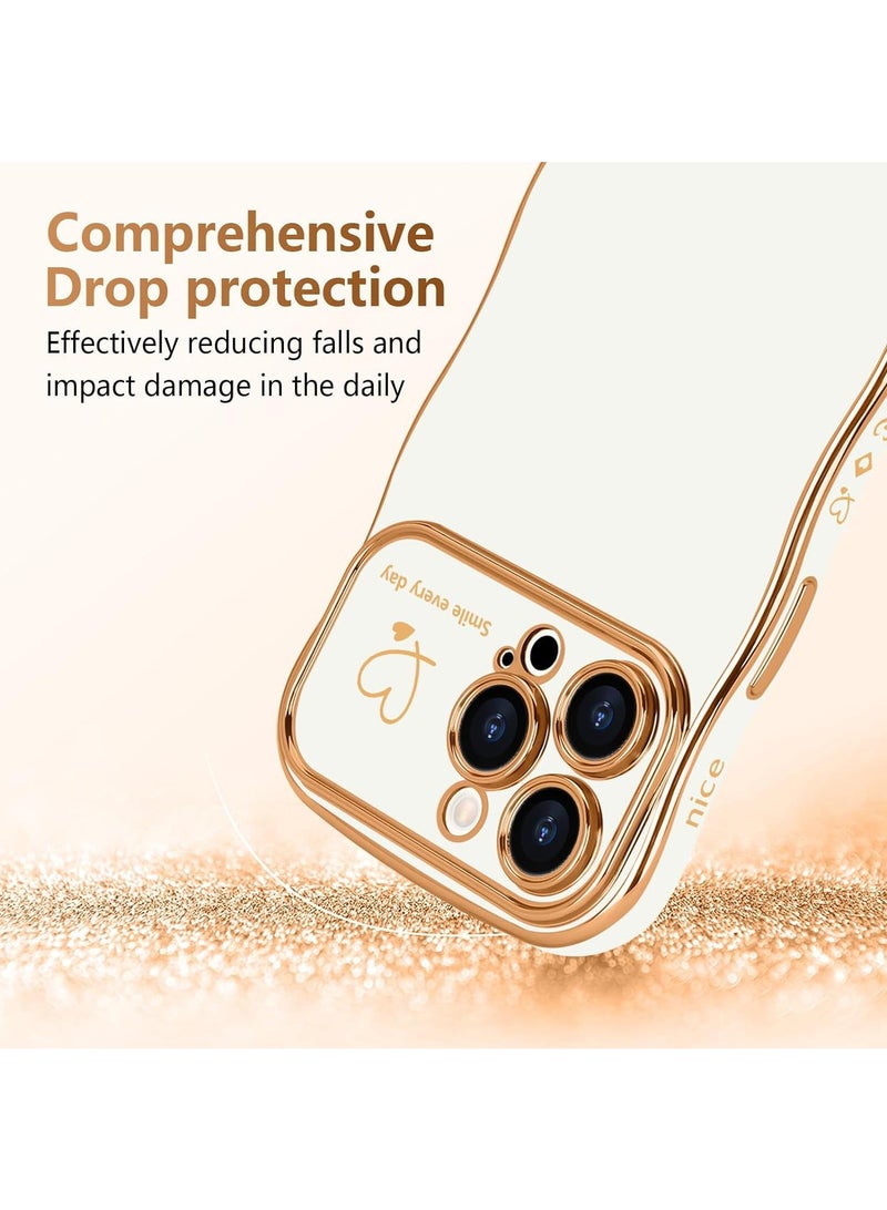 Y&D Suitable For Iphone 14 Plus Electroplated Love Large Window Wave Drop Resistant Phone Case - Image 2