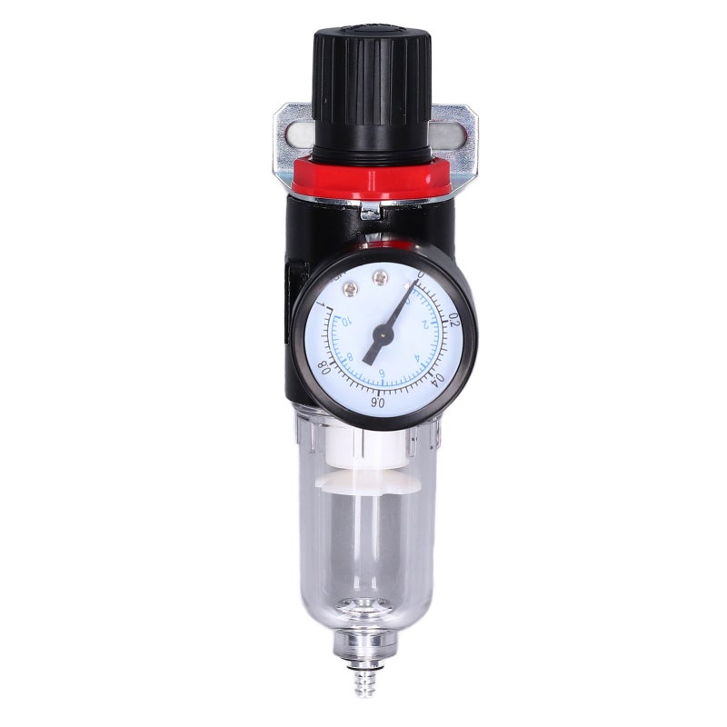 NANPU Oil Water Separator: G1/4 Thread, Aluminum Alloy+PC+ABS+Stainless Steel, Good Airtightness - Impact Resistant Cup Body, Pneumatic Filter Regulator for Compressed Air Pipe Maintenance - Image 3