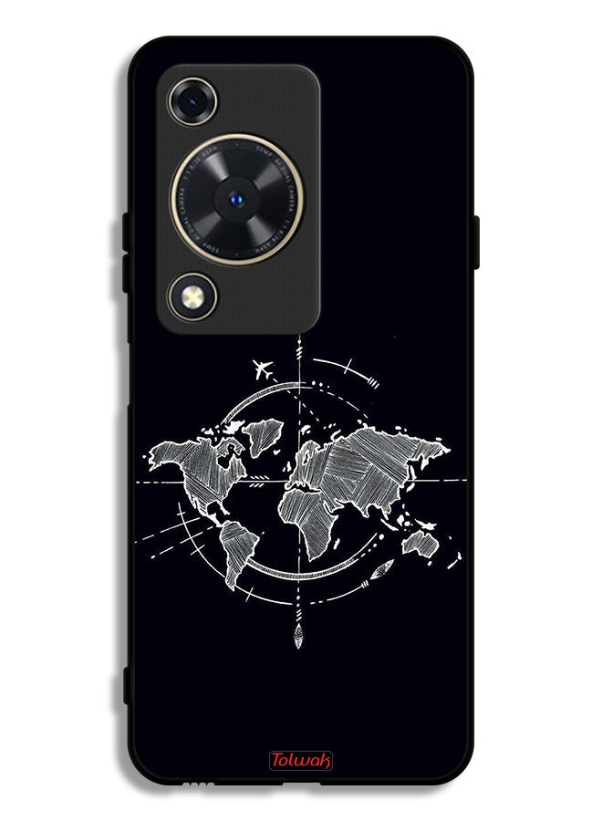 Huawei Nova Y72S Protective Case Cover Compass Art