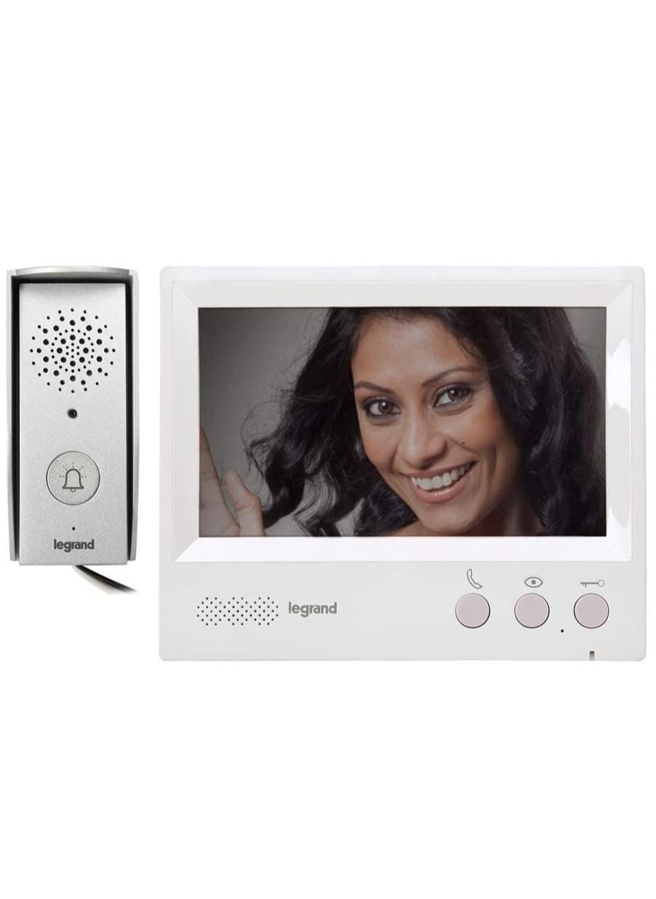 Legrand - 7inch video intercom kit, 4-wires, hands-free-369580 