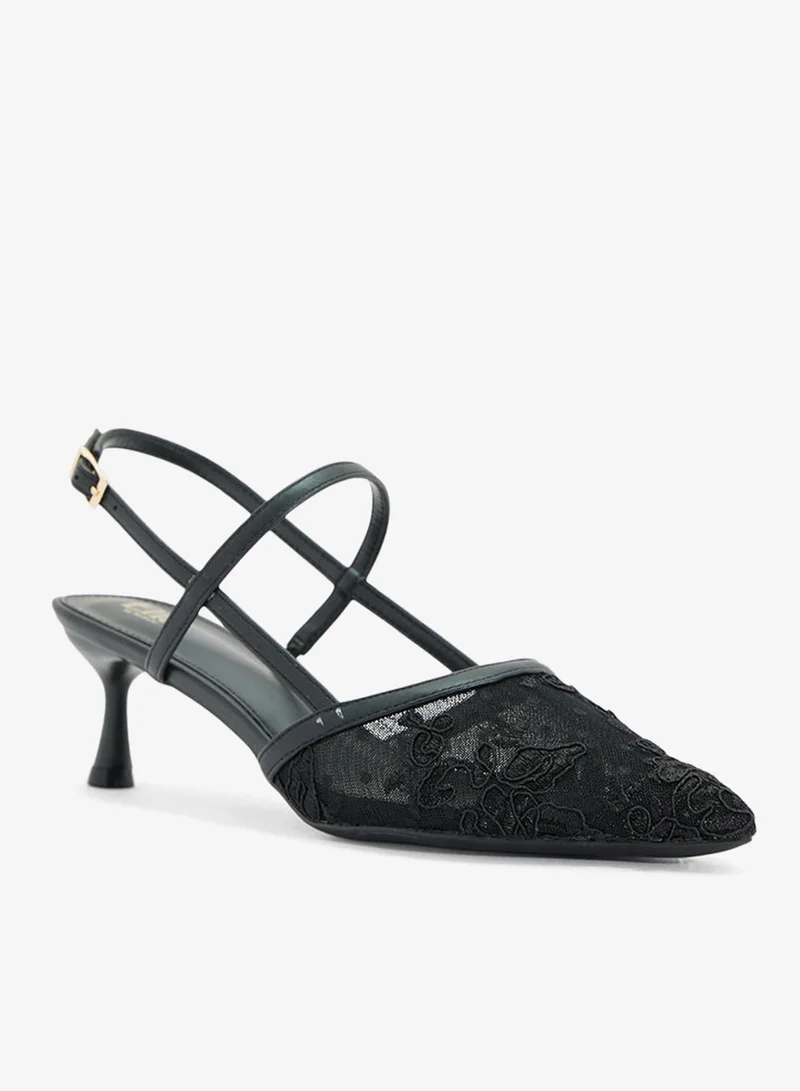 ELLA Lace Sling Back Pump