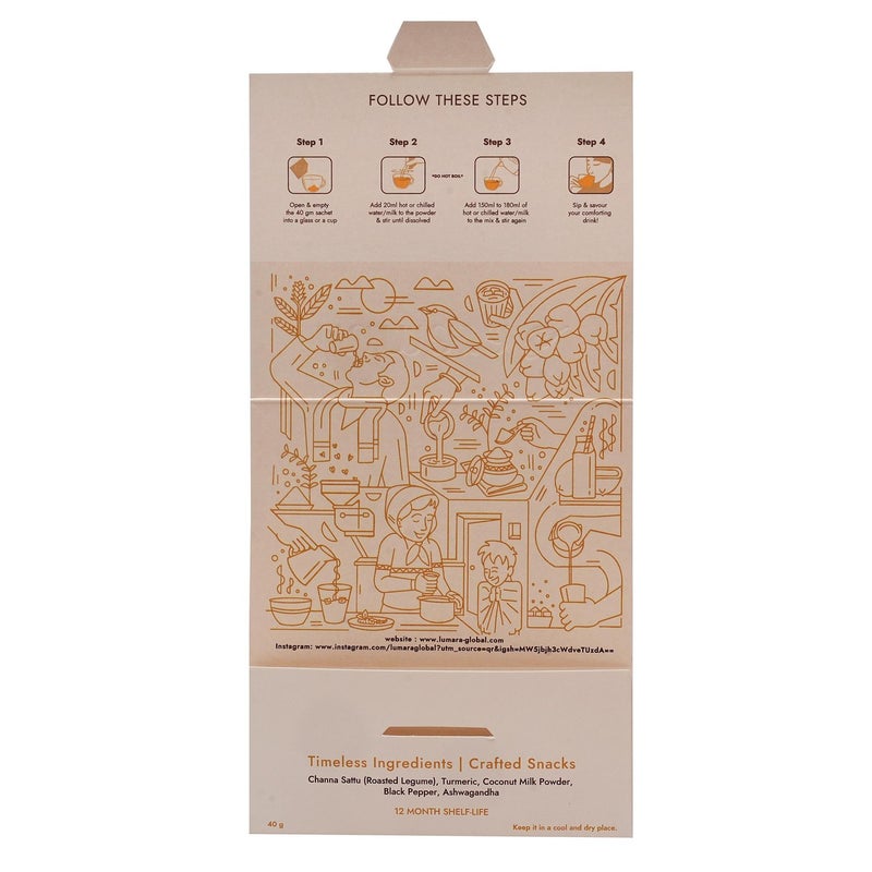 Lumara Turmeric Noor roasted chana sattu turmeric drink - Image 3