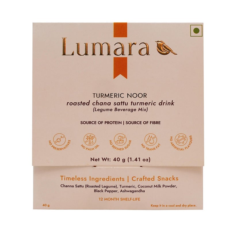 Lumara Turmeric Noor roasted chana sattu turmeric drink - Image 1