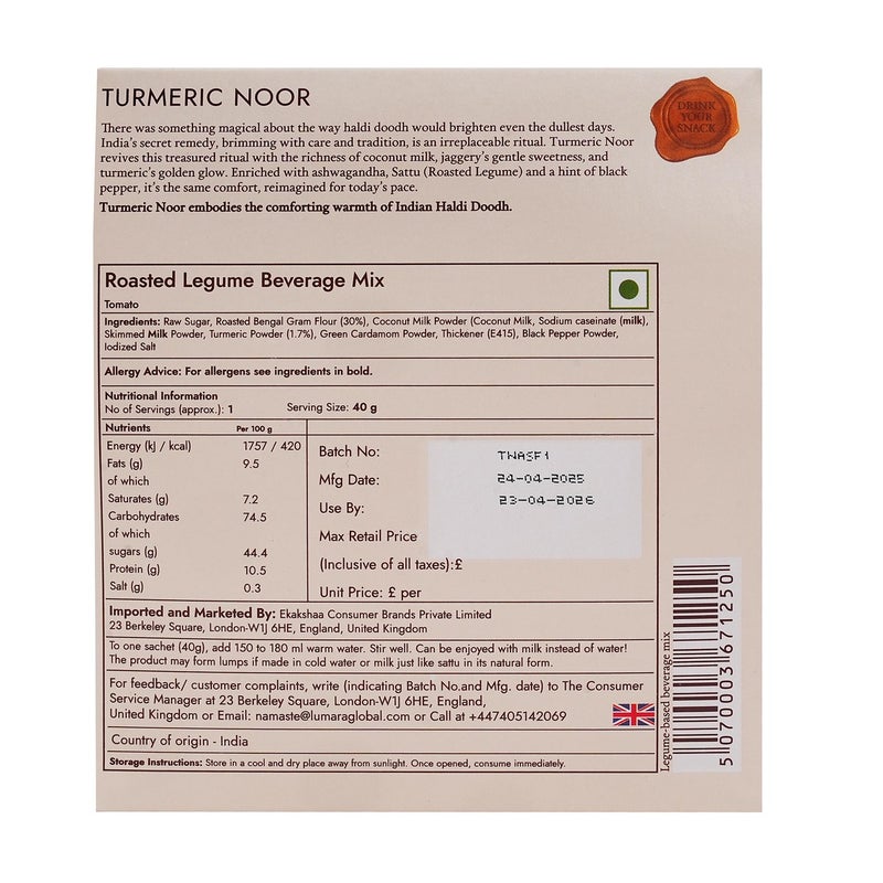 Lumara Turmeric Noor roasted chana sattu turmeric drink - Image 4