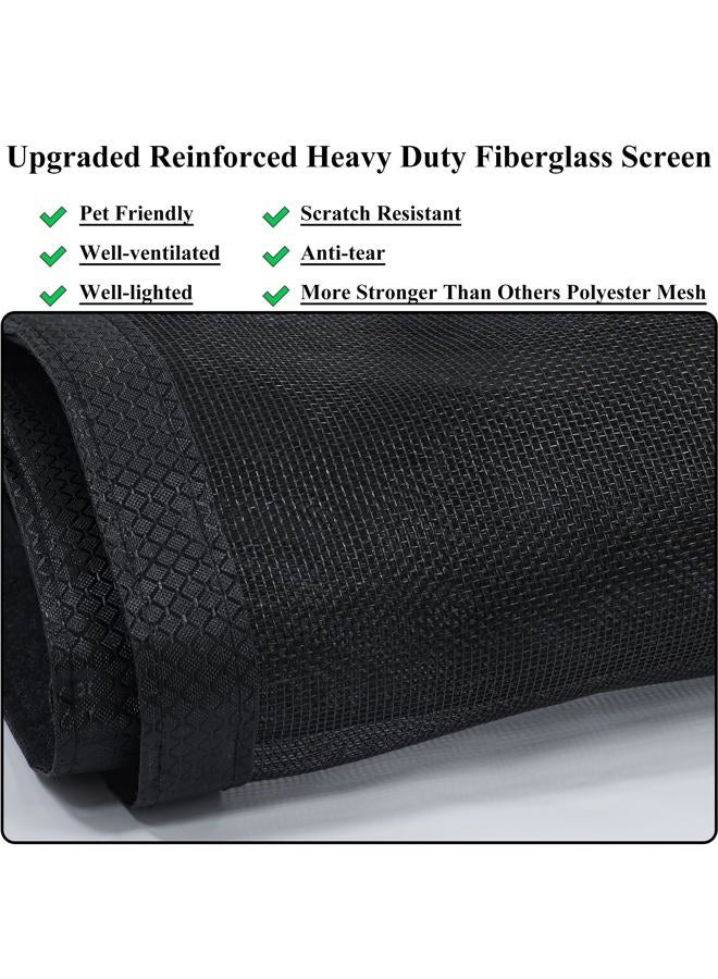 Mpmedo Magnetic Screen Door Upgraded-Model Full Strip Magnets,Reinforced Heavy Duty Mesh Screen Doors Magnets,Full Frame Seal Retractable Door Screen Magnetic Closure for Single Front Patio Sliding Door - Image 5