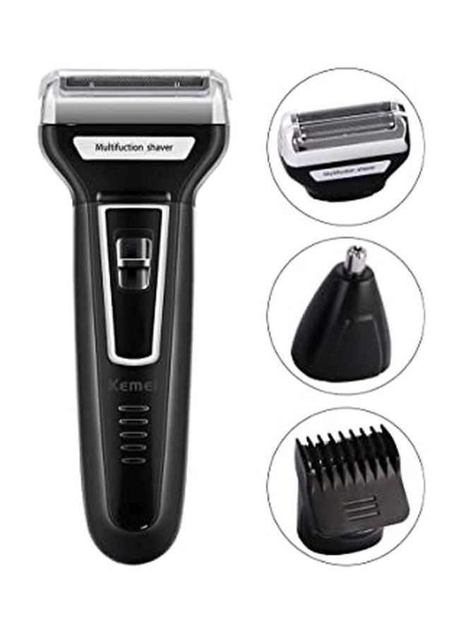Kemei 3-In-1 Electric Hair Clipper Black/Silver/White - Image 2