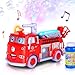 ArtCreativity Fire Truck Toy Bubble Machine for Kids Bubble Blower Toy Truck for Toddlers with Lights Siren Effects Bubble Solution Funnel Kids Toys Gift for Boys and Girls 35 Years Old - Image 2