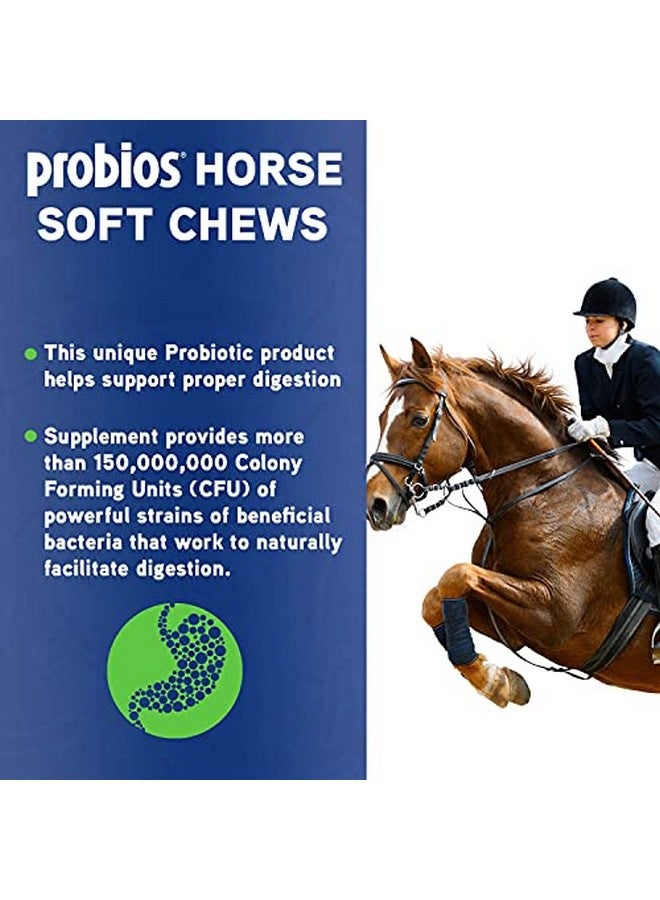 بروبيوس علكات لينة للخيول - علكات لينة بروبيوتيك للخيول، مستلزمات الخيول، دعم الهضم للخيول، بنكهة التفاح، 1.32 رطل (600 جرام) - Image 3