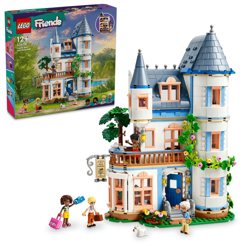 LEGO Friends Castle Bed and Breakfast Hotel Playset 42638 Building Toy Set (1311 Pieces) - Image 1