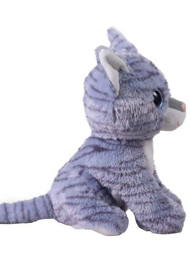 Mirada Animal Dark Grey Plush Stuffed Glittering Eye Cat Soft Toy For Kids 25 Cm - Image 3