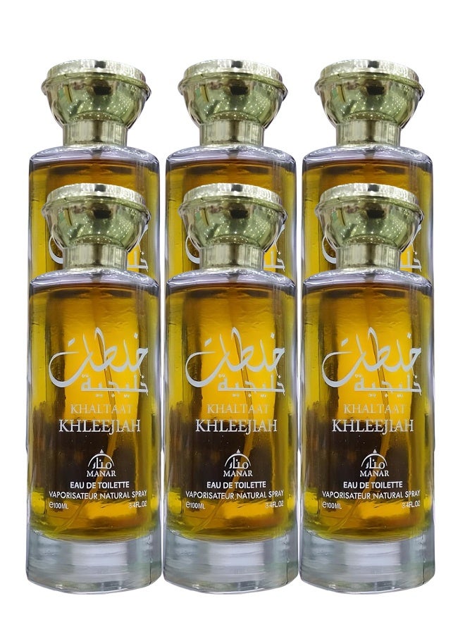 منار 6 قطع عطر خلطة خليجية للجنسين 100 مل - Image 1