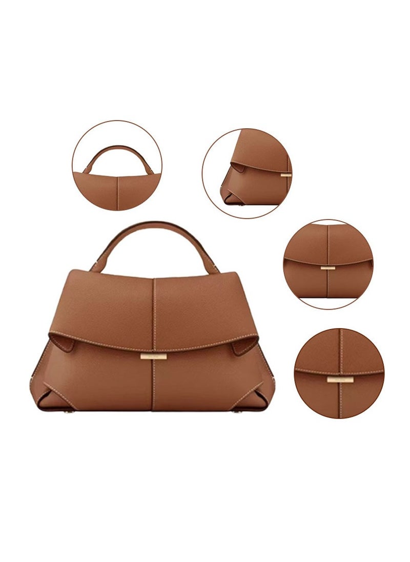 NIBEMINENT - polene genuine leather retro fashionable one-shoulder hand crossbody bag - Image 1