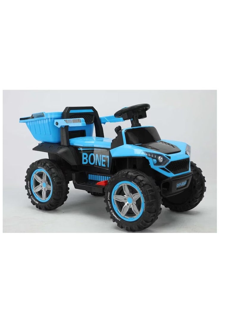 MULHEM Ultimate Fun and Safety: Kids' Blue Electric Car with Dual Engines - Image 2