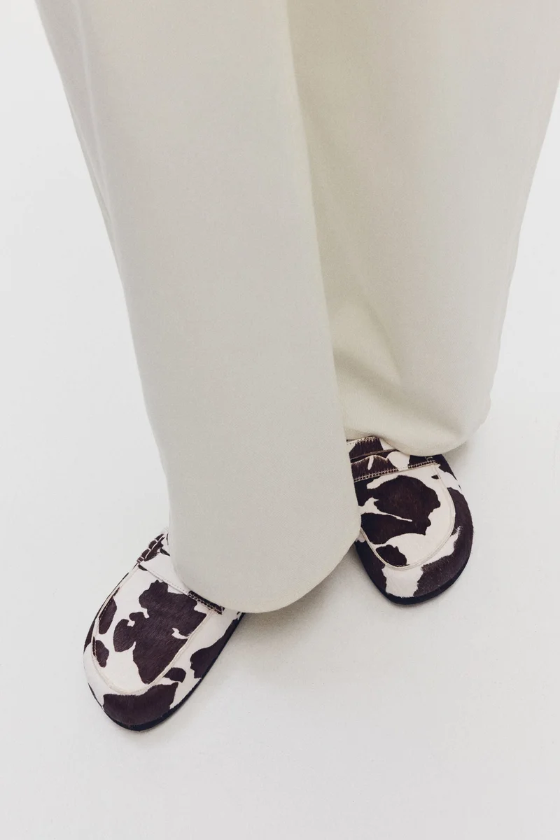 H&M Leather loafer mules