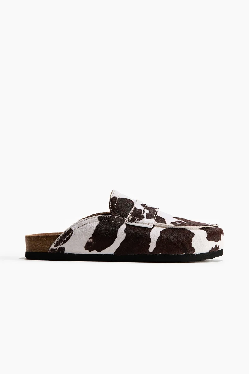 اتش اند ام حذاء لوفر ميول الجلد