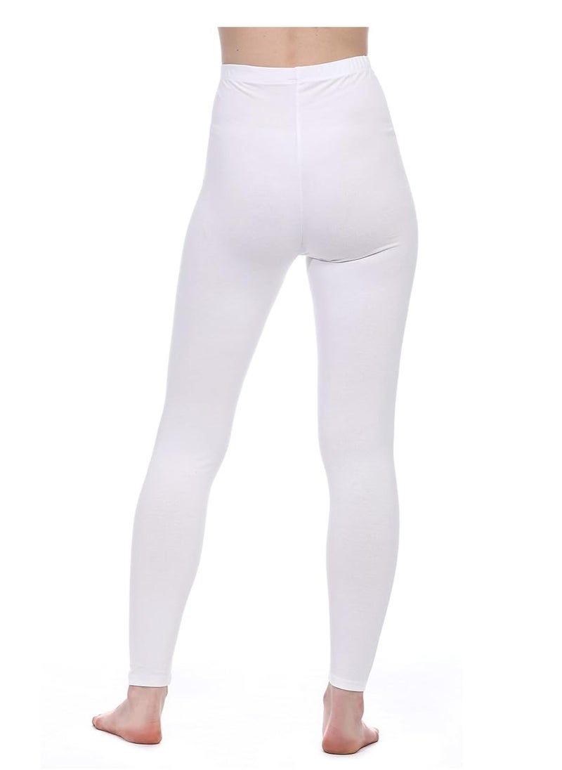 MEGA - White Stretch Gym Pants - Outdoor & Home - Legion One Size - Distinctive Shape - Legion, womens - Image 1