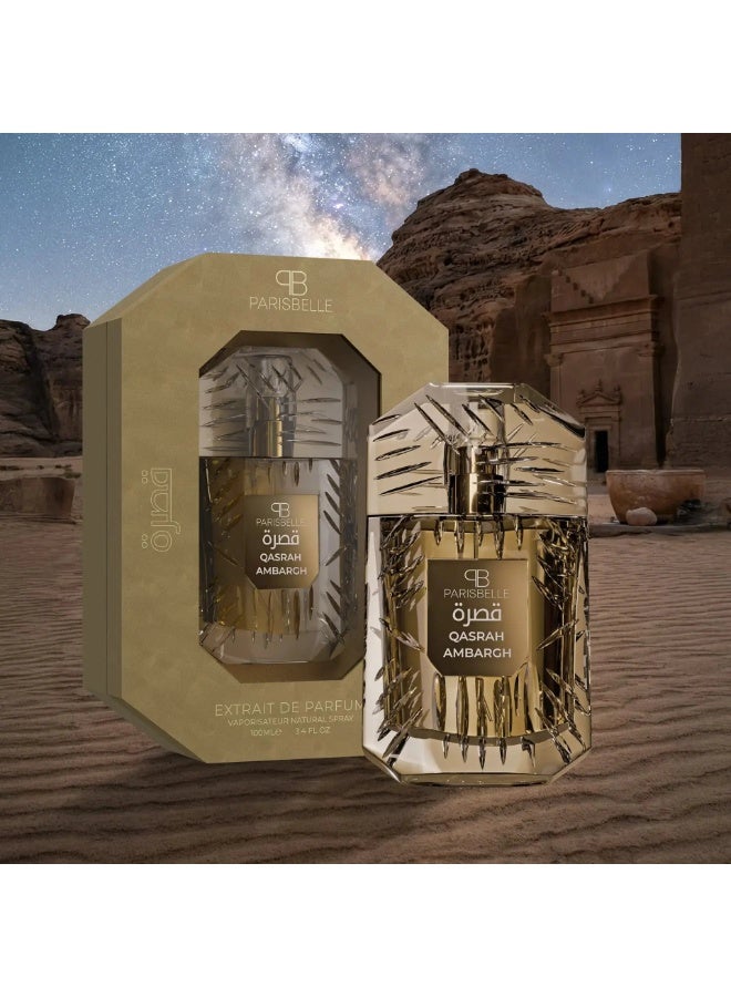Parisbelle Paris Belle Ambargh Eau De Parfum 100ML Unisex Oriental Amber Woody Long Lasting Perfume - Image 3