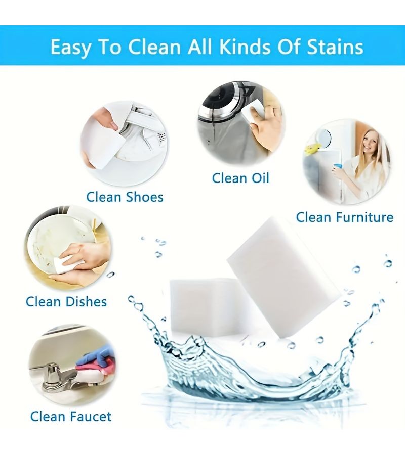 Merlot Magic Sponge 6 Pack Multi surface Non Scratch Cleaning Pad - Image 3