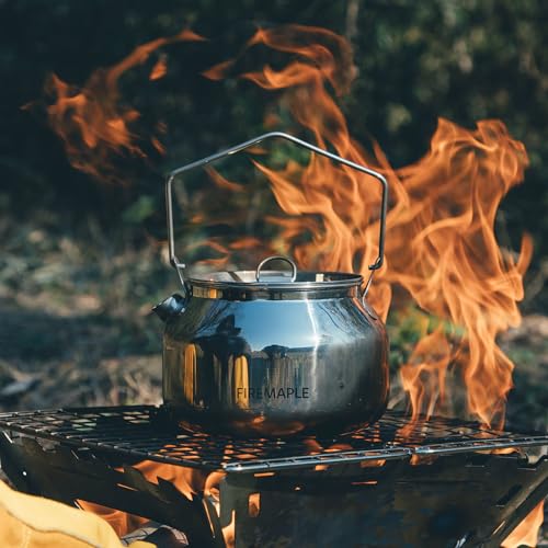 Fire-Maple Antarcti Portable 1.2 Liter Lightweight Stainless Steel Camping Kettle | Durable and Portable Camp Tea Pot | Ideal for Bushcraft and Outdoor Campfire Use - Image 5