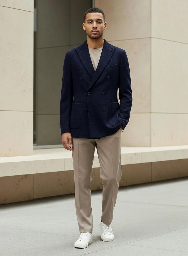 ايكونيك Iconic Men Slim Fit Double Breasted Blazer