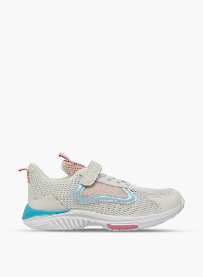 Flora Bella By Shoexpress Girls Panelled Hook & Loop Ankle Sneakers