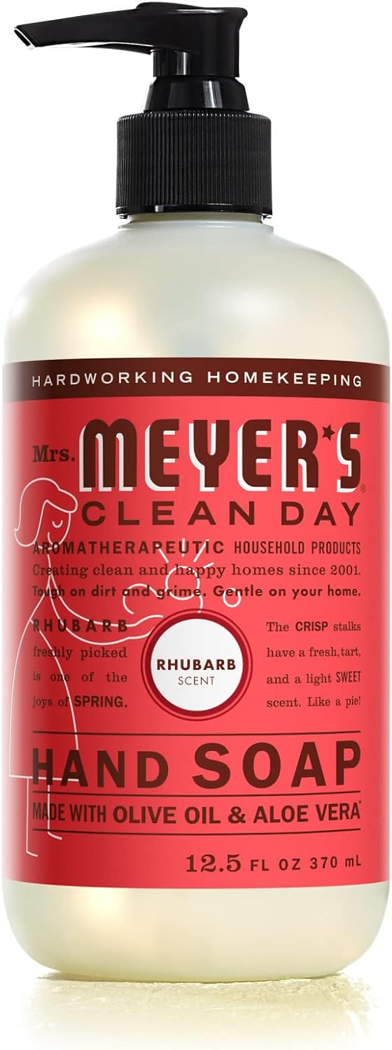 MRS MEYERS CLEAN DAY Hand Soap Made with Essential Oils Biodegradable Formula Rhubarb 125 fl oz