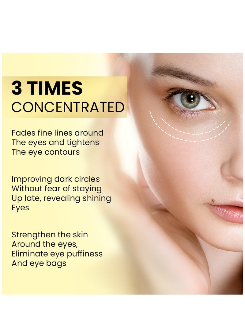 Kanza Anti-aging Retinol Eye Cream Dark Circles Fade Fine Lines Remove Eye Bags Anti-Wrinkle Firming & Brighten Skin Infused with Retinol Arbutin Vitamin C & E 30g - Image 5