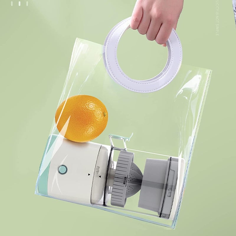 سبيس شوب عصارة FMQSHOP الكهربائية، عصارة محمولة بدون استخدام اليدين، شحن USB، عصارة فواكه قوية لاسلكية، آلة عصر ليمون وبرتقال متعددة الوظائف بضغطة زر واحدة للمطبخ - Image 5
