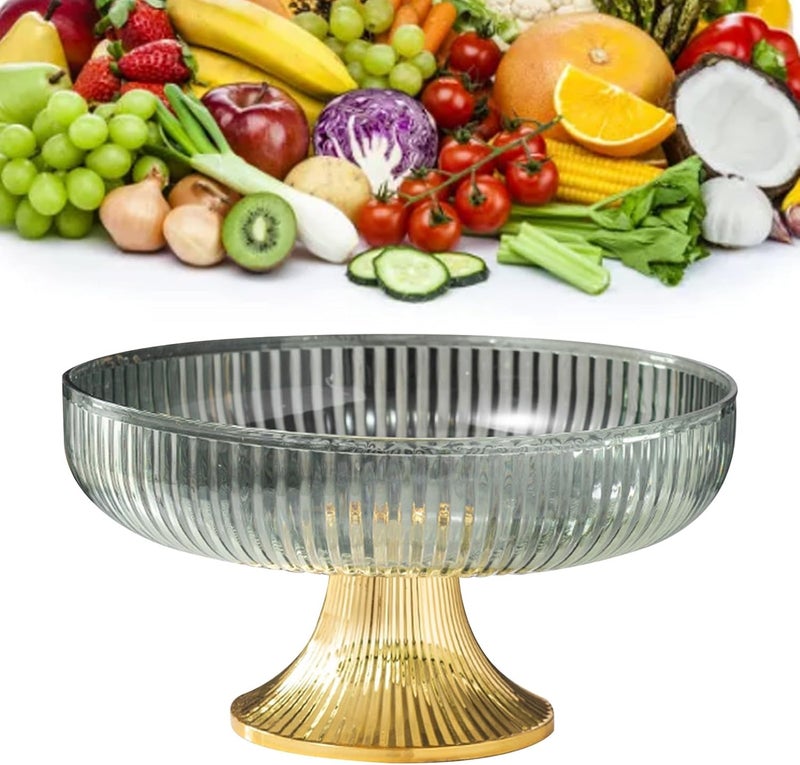 Fdit Fruit Bowls Elegant Plastic Fruit Plate Multifunctional Decorative Dessert Snack Bowl Kitchen Counter Fruit Display Container - Image 2