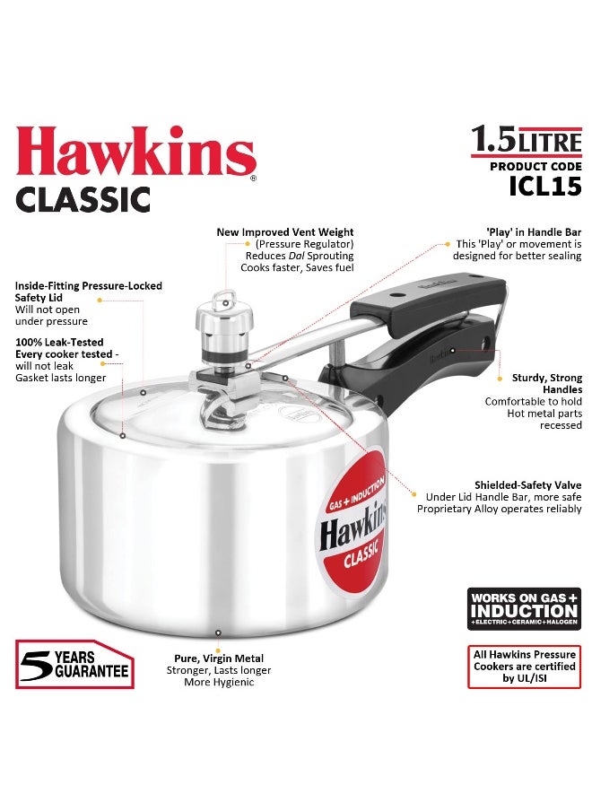 Hawkins طنجرة ضغط هوكينز كلاسيك 1.5 لتر  - Image 3