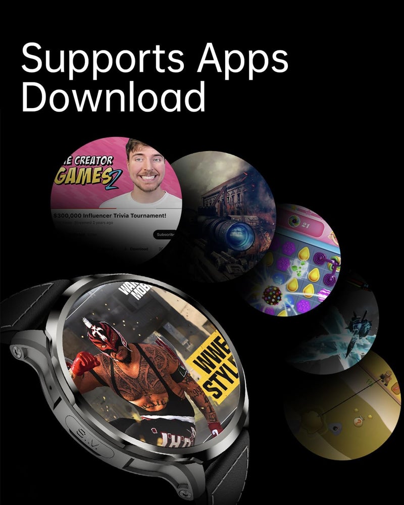 Black Shark Watch X Smart Watch, Smartwatches with Fitness Tracker, Heart Rate Monitoring & Sleep Monitor, UAE version, Durable Battery Life, Compatible with iOS & Android - Image 4