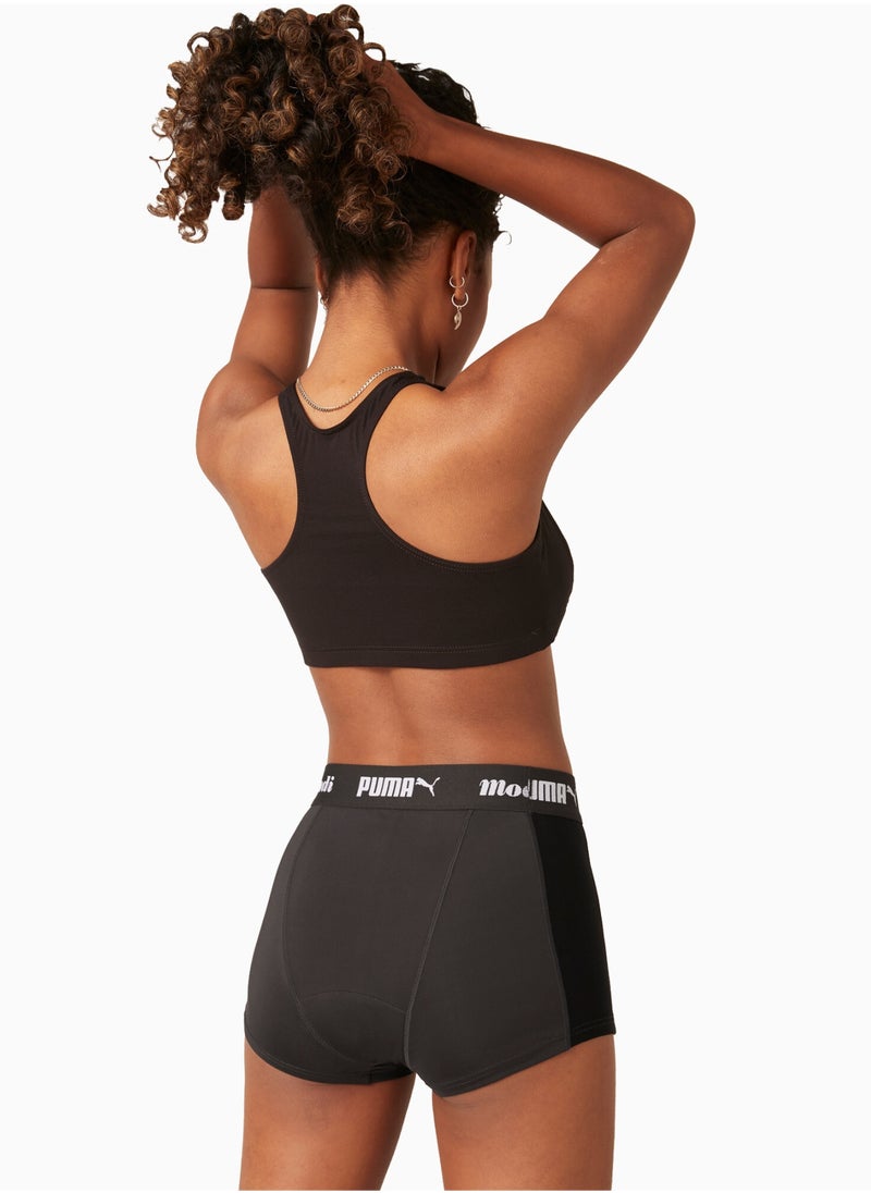 PUMA x Modibodi Womens Active Boyshort (Moderate-Heavy)  - Image 4