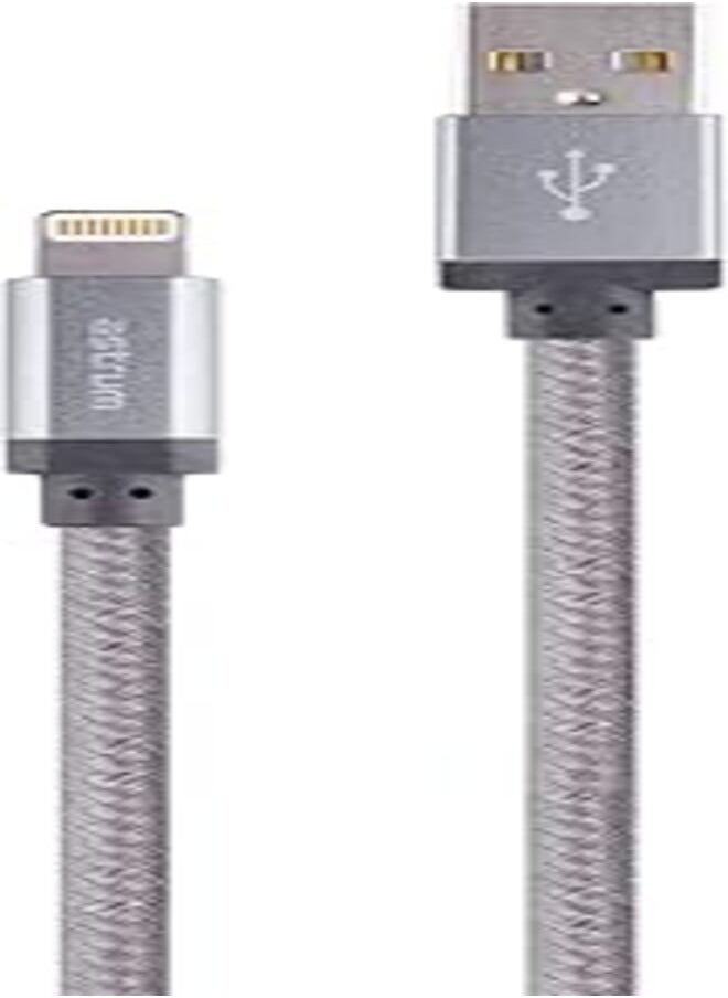 Astrum - Astrum Cable Lightning MFI 1m AC830 Braided Black - Image 1