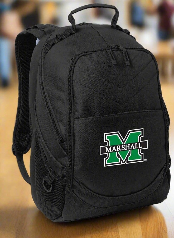 Broad Bay Marshall University Backpack Laptop Computer Bag (Black) - Image 2