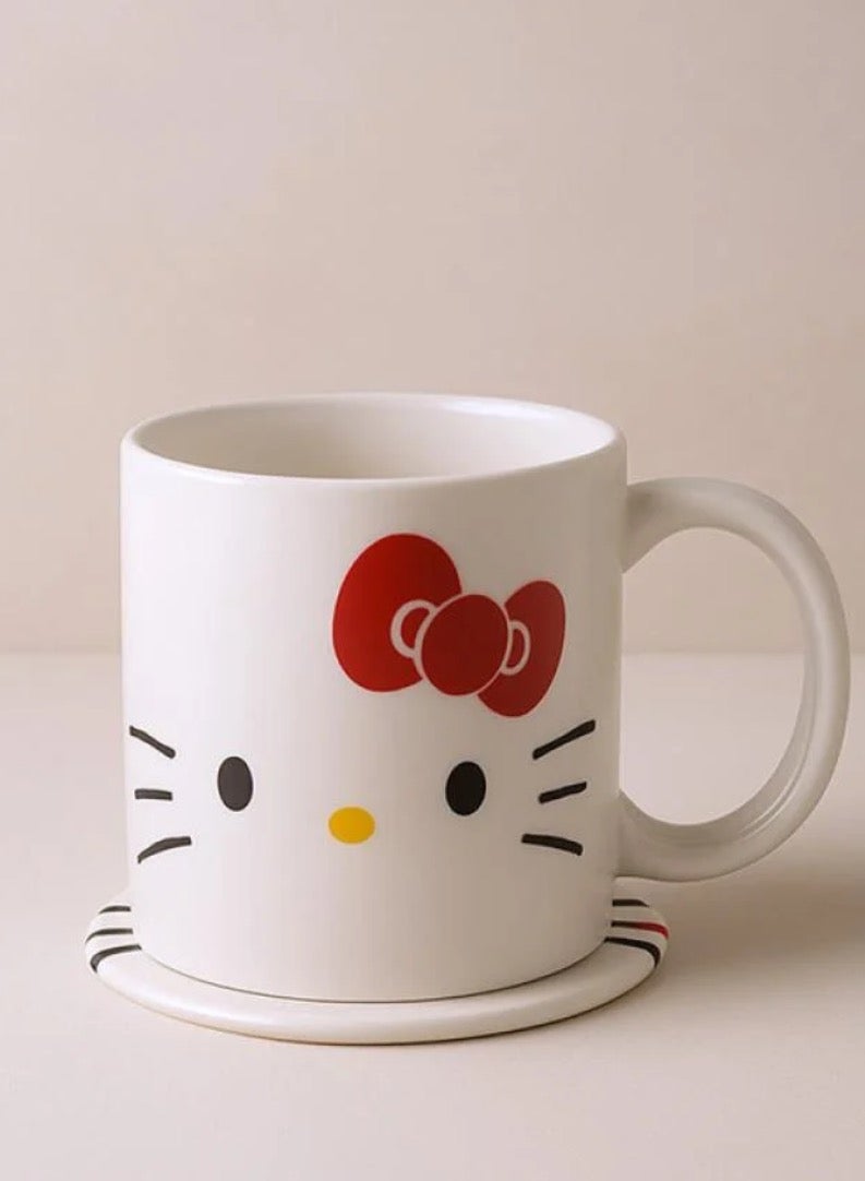 Hello Kitty Ceramic Mug with Stand (340 ml)