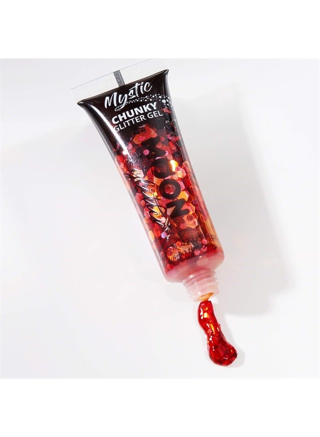 Moon Glitter Mystic Chunky Glitter Gel by Moon Glitter - 12ml - Valentines - Glitter Face Paint - Image 4