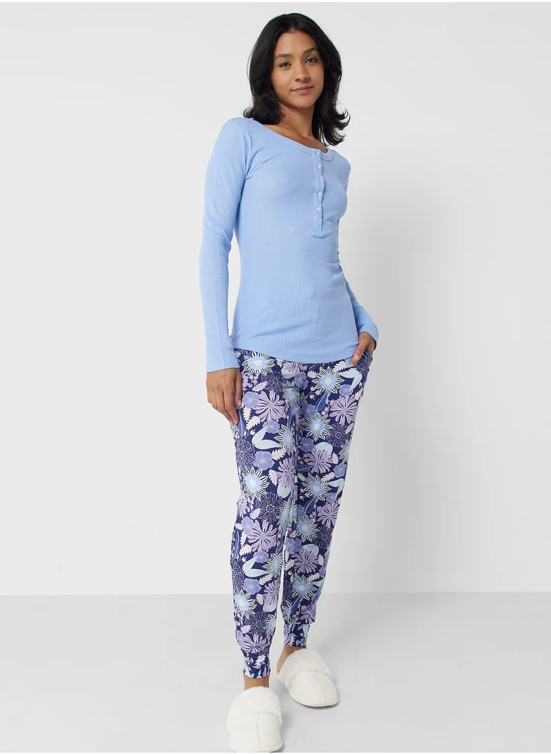 hunkemoller High Waist Pyjama Pants