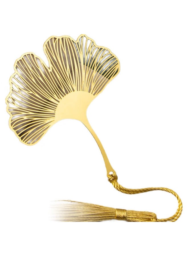 Tianse Huangtong Ye Mai Bookmark, Creative Metal Vintage Style Graduation Commemoration Teacher'S Day Gift, Gift For Male And Female Teachers, Annual Meeting Gift, New Year Gift, Birthday Gift, Ts-5866 Ginkgo Leaf - Image 3