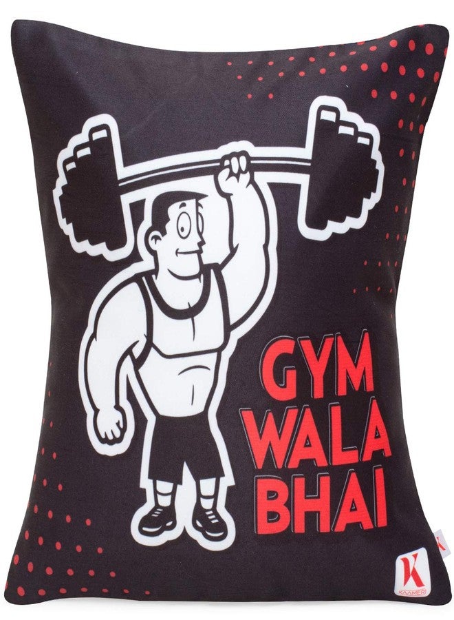 Kaameri Bazaar Rakhi Gift for Brother, Gym wala bhai Quote Printed Cushion with Filler, Rakhi for Brother, Roli & Greeting Card - Raksha bandhan Gift for Brother bhai Men - Image 3
