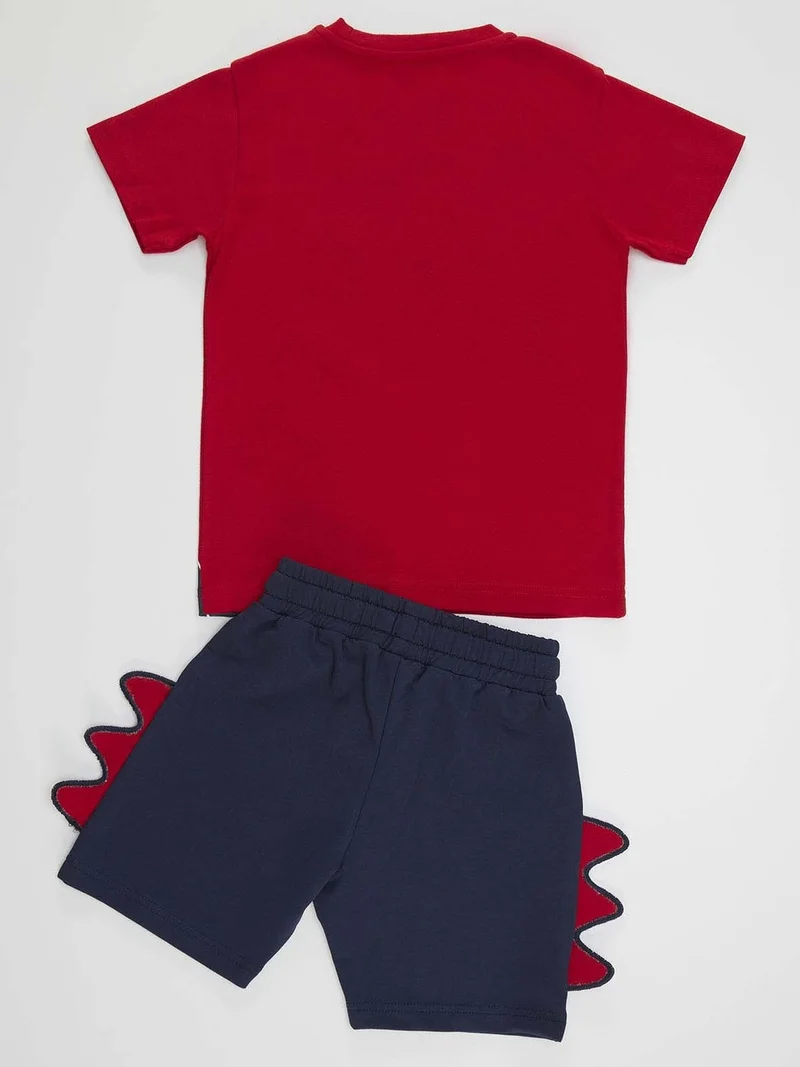 Denokids Cool Dino Boys Shorts Set
